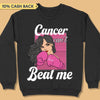 Cancer Can't Beat Me Breast Cancer Awareness Personalized Shirt