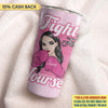 Cancer Can't Beat Me Breast Cancer Awareness Personalized Tumbler