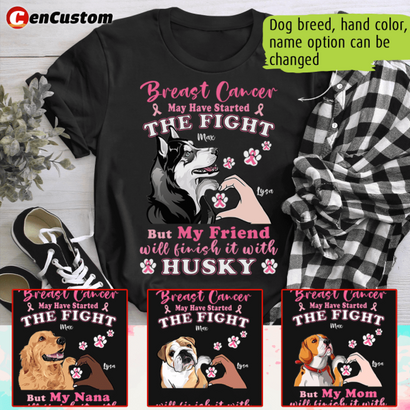 My Mom Will Finish It Breast Cancer Awareness Personalized Shirt