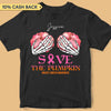 Save The Pumpkin Breast Cancer Awareness Halloween Personalized Shirt