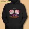 Save The Pumpkin Breast Cancer Awareness Halloween Personalized Shirt