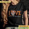 Love Someone With Breast Cancer Awareness Halloween Personalized Shirt