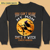 My Mom Is A Witch Cancer Warrior Breast Cancer Awareness Halloween Personalized Shirt