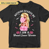 Nothing Scares Me I Am A Breast Cancer Warrior Halloween Personalized Shirt