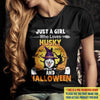 Just A Girl Who Loves Dog And Halloween Personalized Shirt