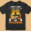 Just A Girl Who Loves Dog And Halloween Personalized Shirt