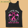 Love Breast Cancer Warrior To The Moon And Back Halloween Personalized Shirt