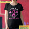 Love Breast Cancer Warrior To The Moon And Back Halloween Personalized Shirt