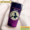 Love Breast Cancer Warrior To The Moon And Back Halloween Personalized Tumbler