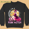 Pretend I Am A Pink Witch Breast Cancer Awareness Halloween Personalized Shirt