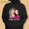 Pretend I Am A Pink Witch Breast Cancer Awareness Halloween Personalized Shirt