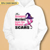 The Strongest Warriors Have The Most Scars Breast Cancer Awareness Halloween Personalized Shirt