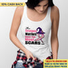 The Strongest Warriors Have The Most Scars Breast Cancer Awareness Halloween Personalized Shirt