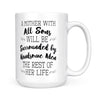 A Mother With All Sons White Mug