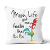 Mom Life Linen Pillow