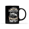 Daughter Best Black Mug