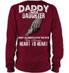 Daddy And Daughter Always Heart To Heart Sweatshirt