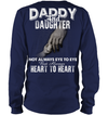 Daddy And Daughter Always Heart To Heart Sweatshirt