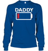 Funny Exhausted Battery Daddy Sweatshirt