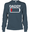 Funny Exhausted Battery Daddy Sweatshirt