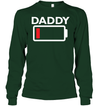 Funny Exhausted Battery Daddy Sweatshirt