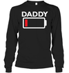 Funny Exhausted Battery Daddy Sweatshirt