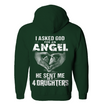Asked God For An Angel, He Sent Me My 4 Daughters Hoodie