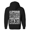 I'm The Proud Daughter Of A Freaking Awesome Dad Hoodie