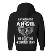 Asked God For An Angel, He Sent Me My 4 Daughters Hoodie