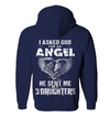 Asked God For An Angel, He Sent Me My 3 Daughters Hoodie