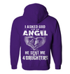 Asked God For An Angel, He Sent Me My 4 Daughters Hoodie